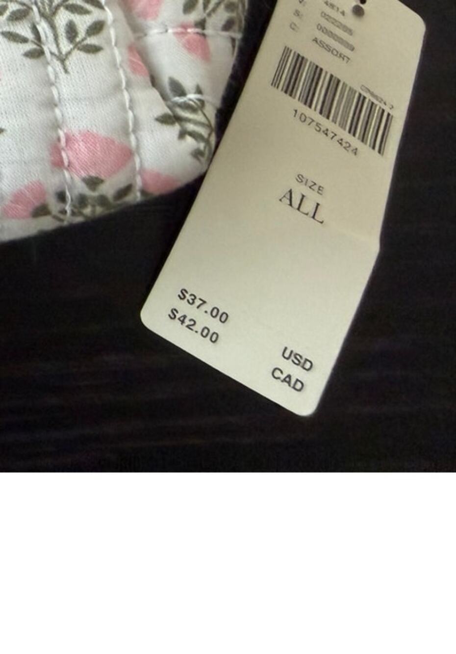 Anthropologie NEW Cotton Floral Cosmetic Bag